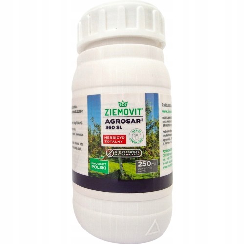 Agrosar 360 SL Na Chwasty Herbicyd Totalny Glifosat 250ml BEZ ZAŚWIADCZENIA