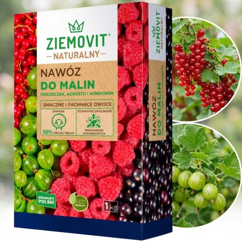 Nawóz do malin, porzeczek, agrestu, winogron Organiczny 1kg ZIEMOVIT