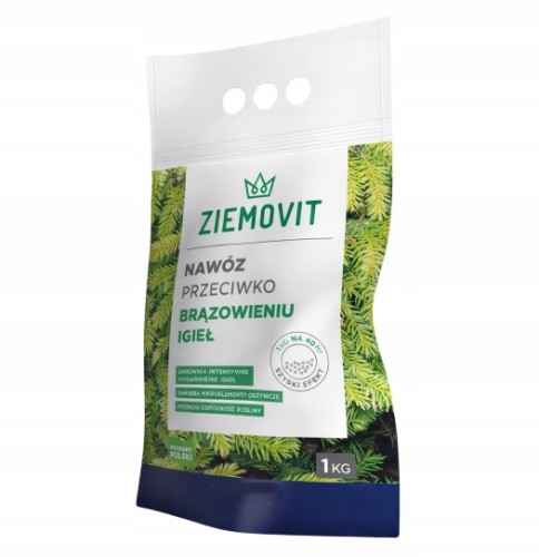 Nawóz do iglaków przeciw brązowieniu igieł 1kg ZIEMOVIT