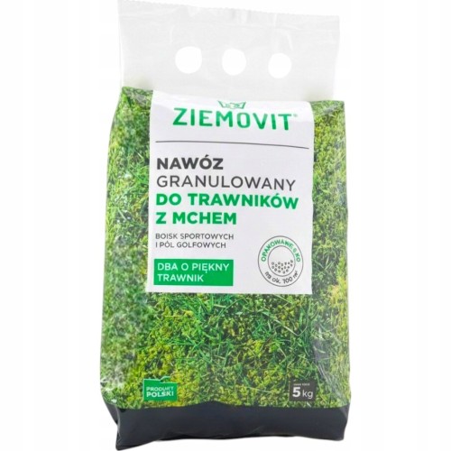 Nawóz do Trawnika z Mchem 5kg Granulat ZIEMOVIT